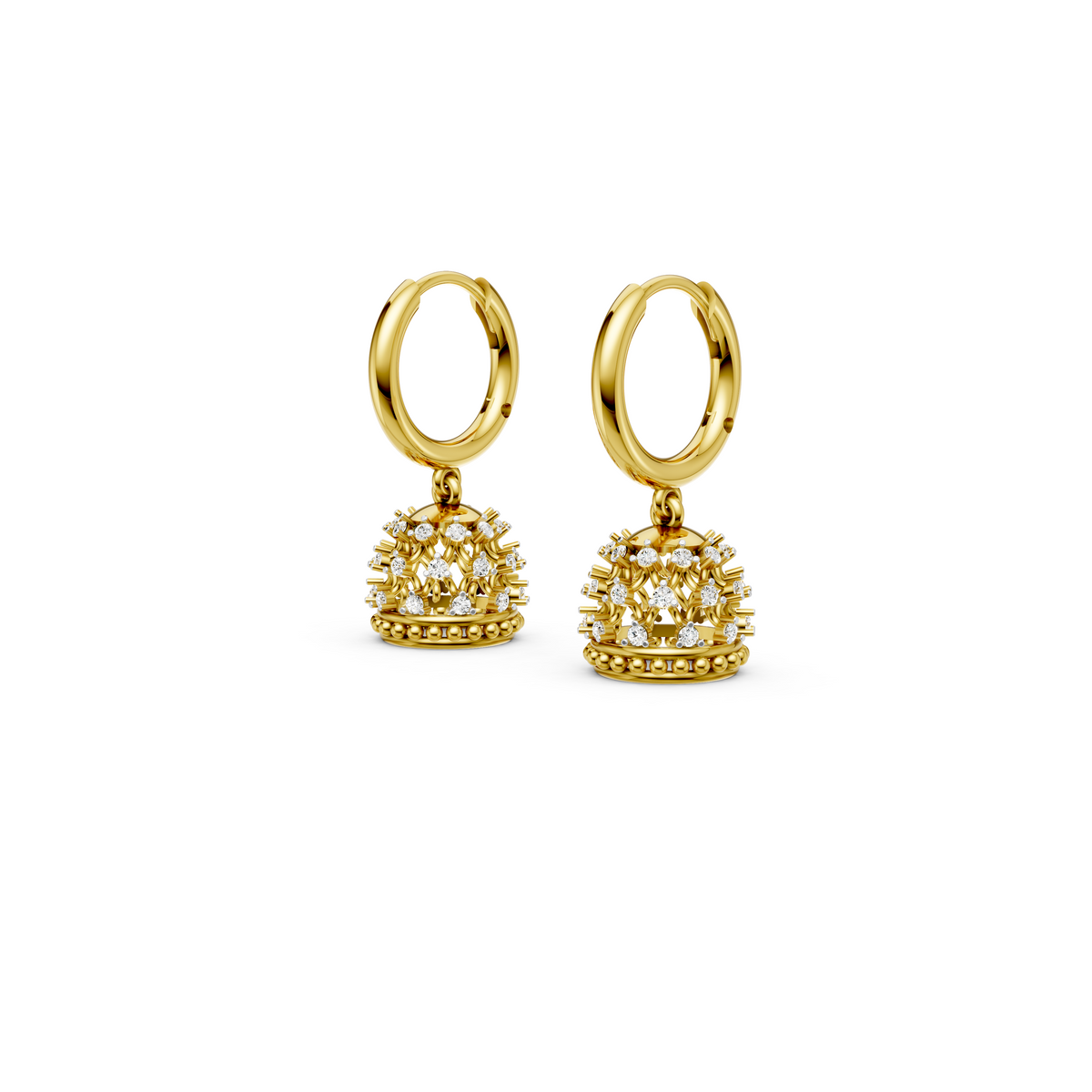 Mini Diamond Dangling Jhumka