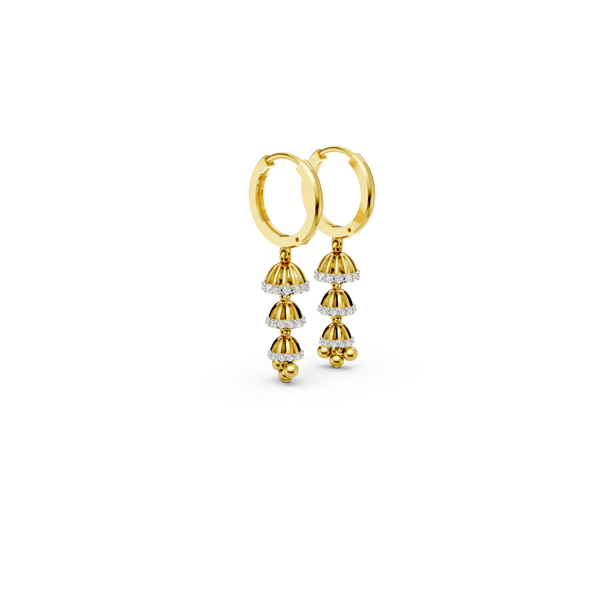 Three Layer Mini Jhumka