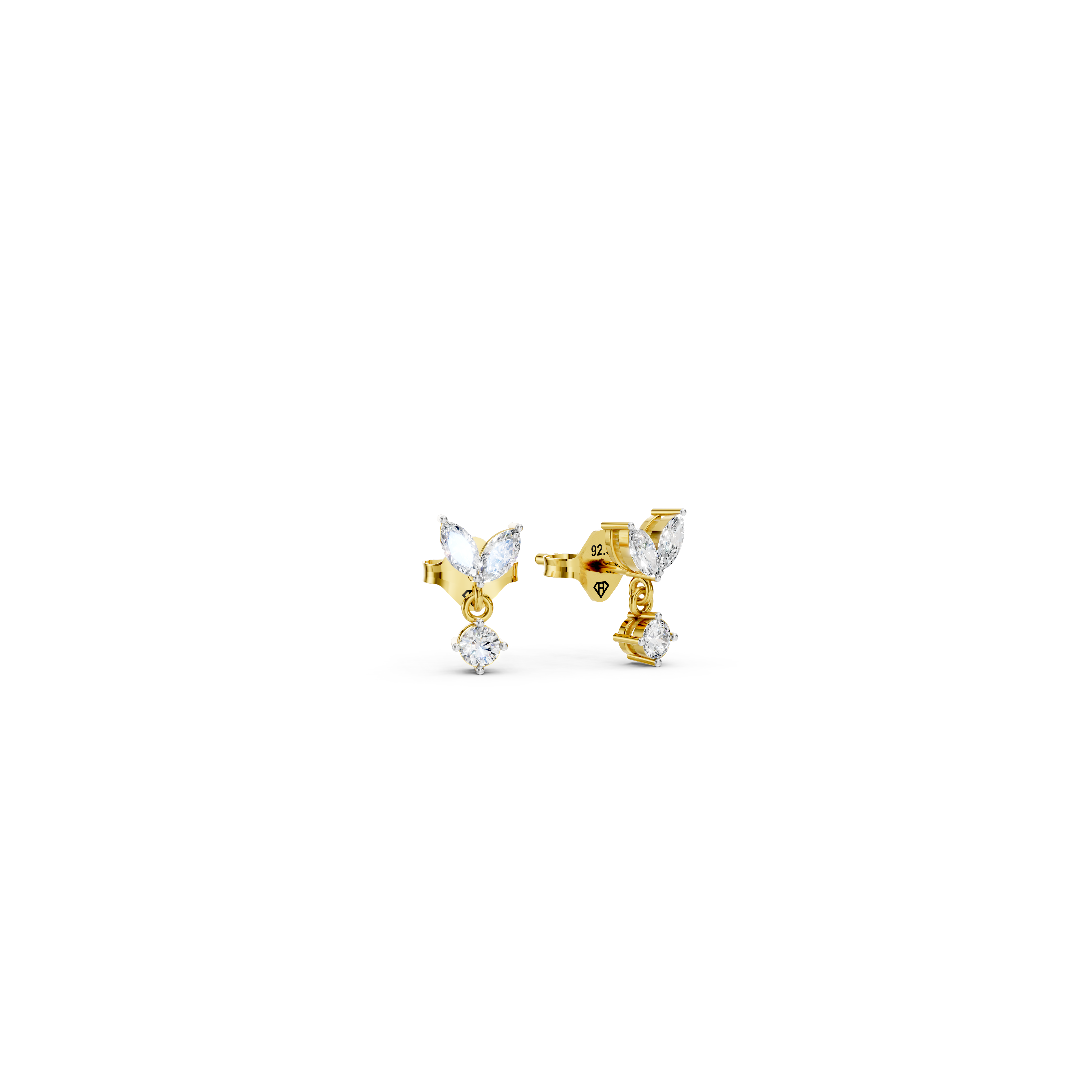 Boucles d'oreilles délicates marquise