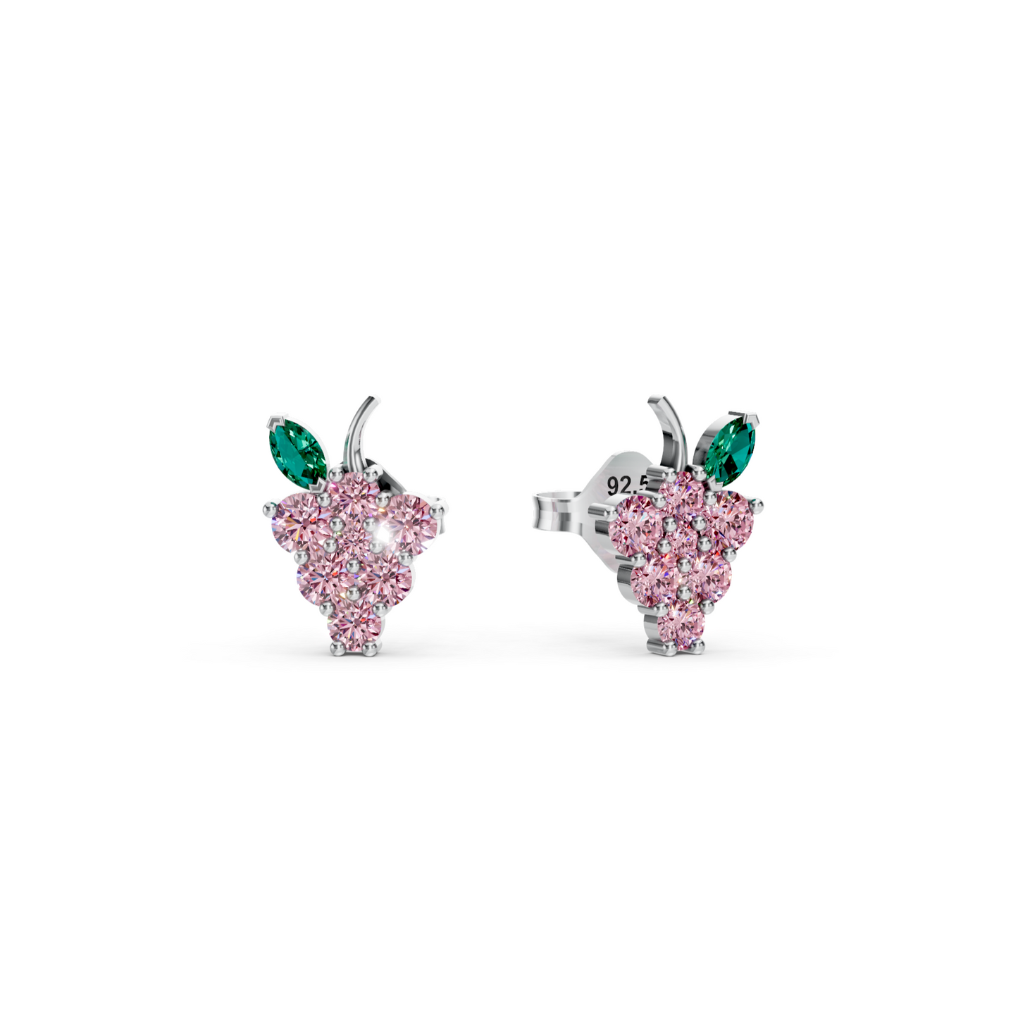 Boucles d'oreilles raisin