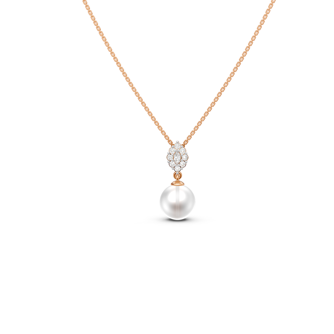 Pearl Drop Diamond Set