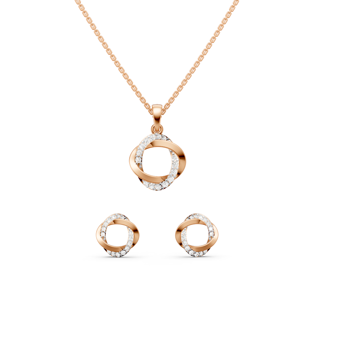 Twisted Round diamond set