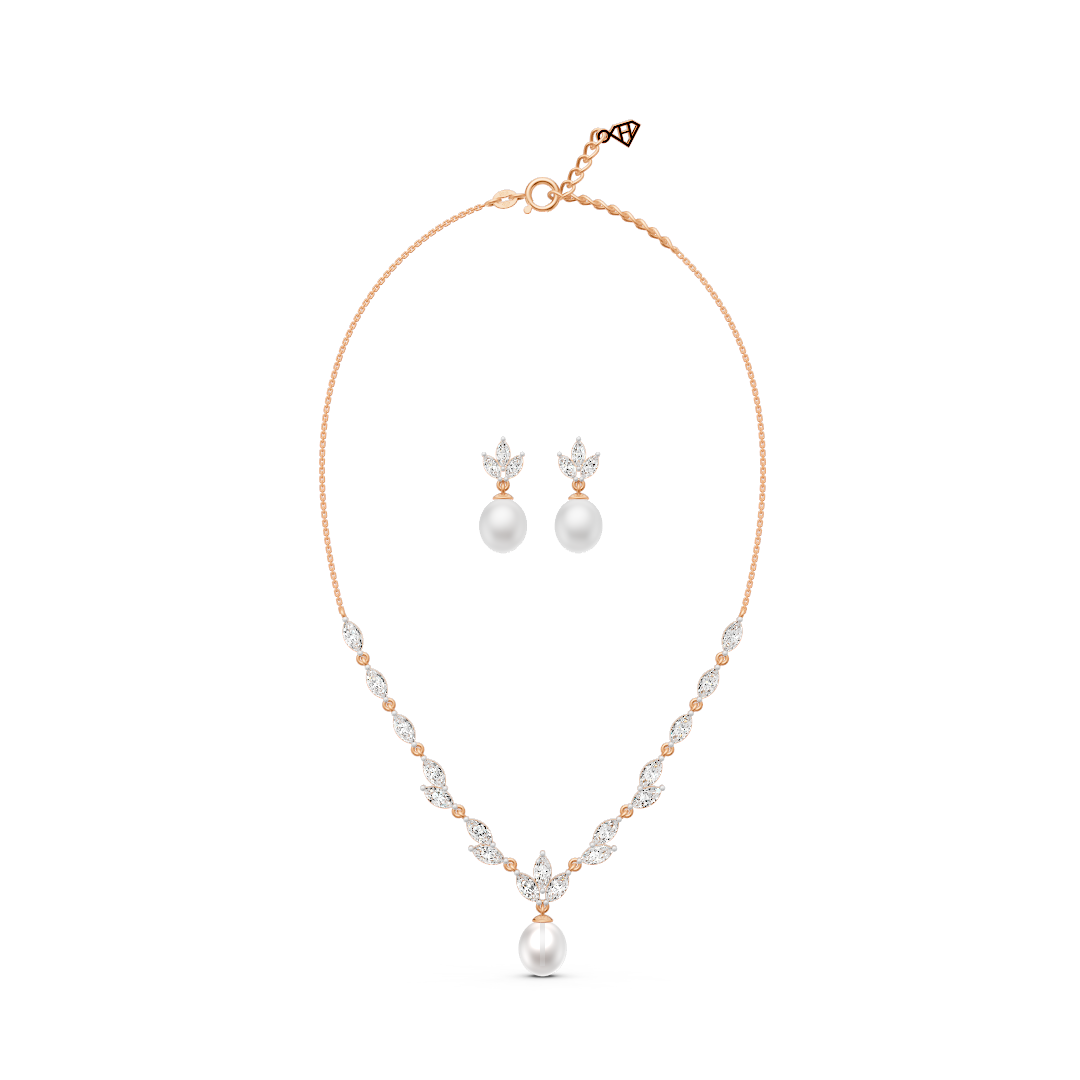 Marquise Pearl Drop Set