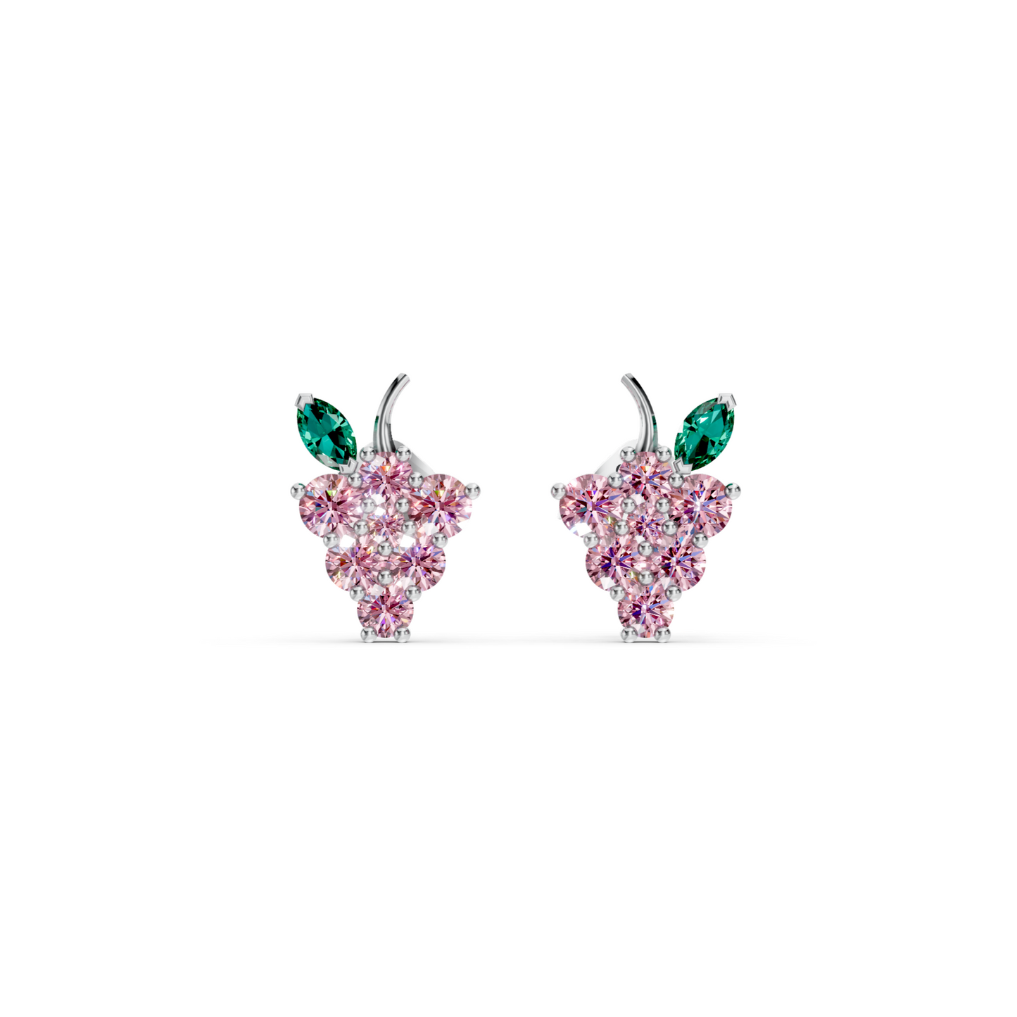 Boucles d'oreilles raisin