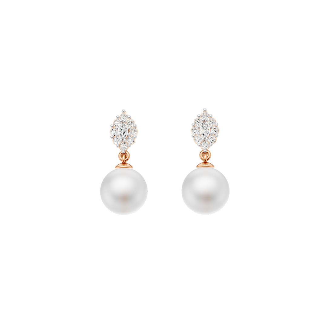 Pearl Drop Diamond Set