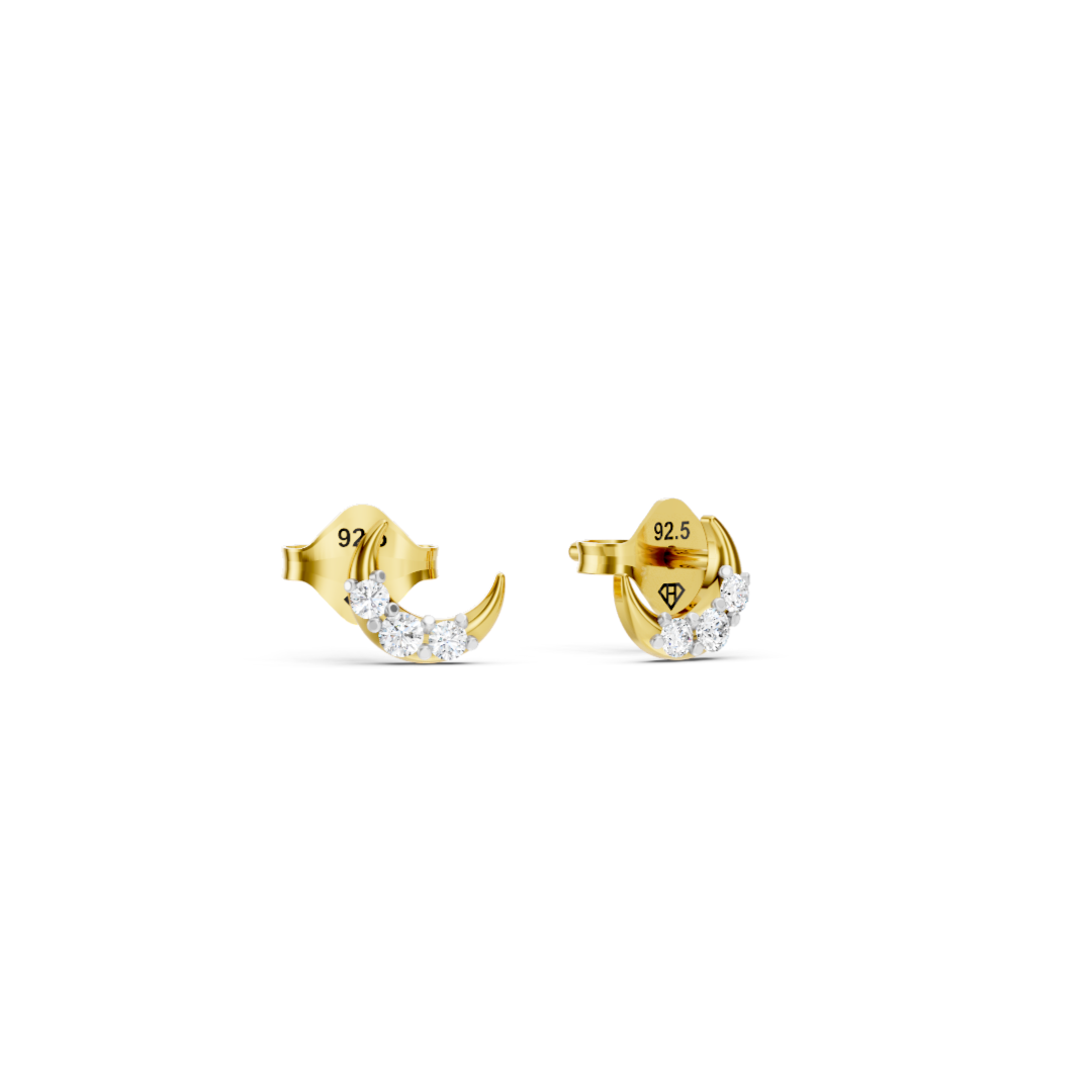 Moon Stud Earrings