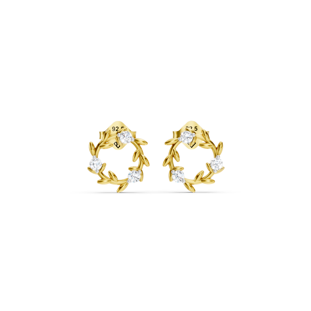 Mini Wreath Earrings