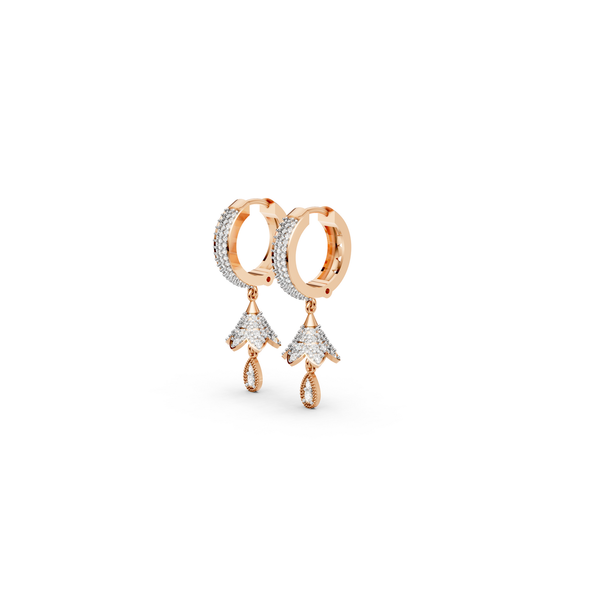 Pear Drop Diamond Jhummka