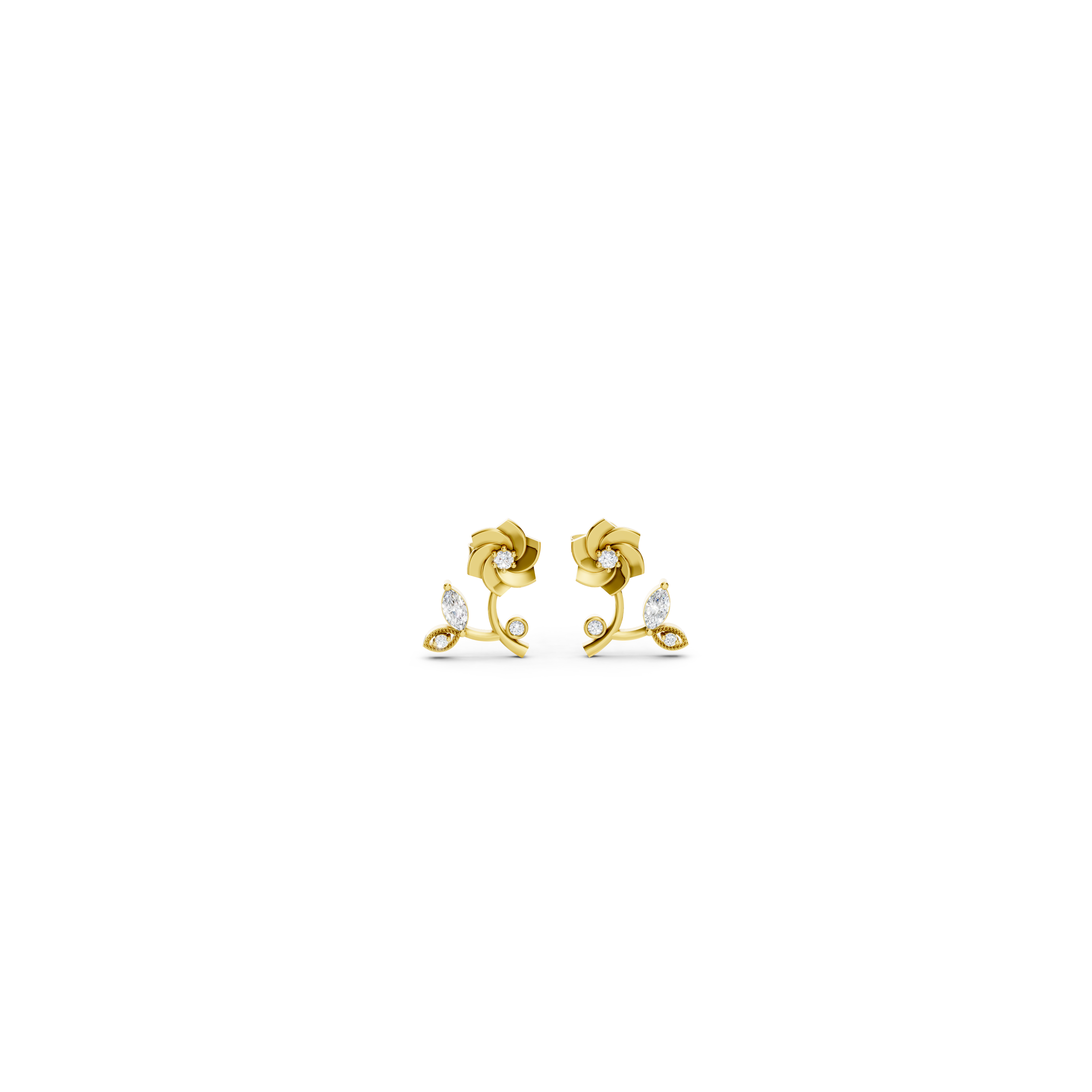 Dainty Rose Earrings