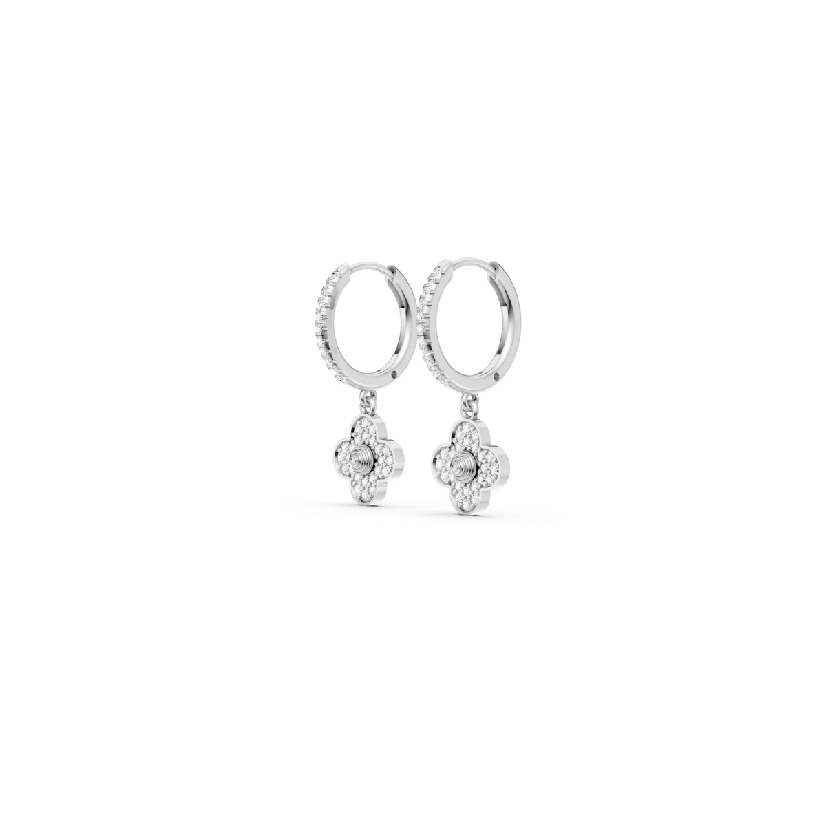 Diamond Alhambra Drop Earring