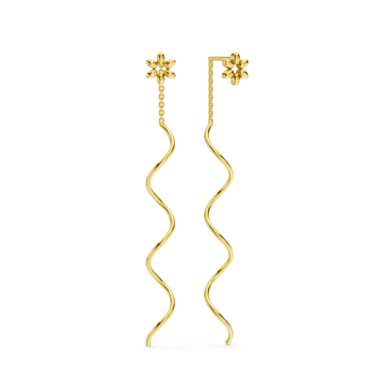 Flower Chain Earrings