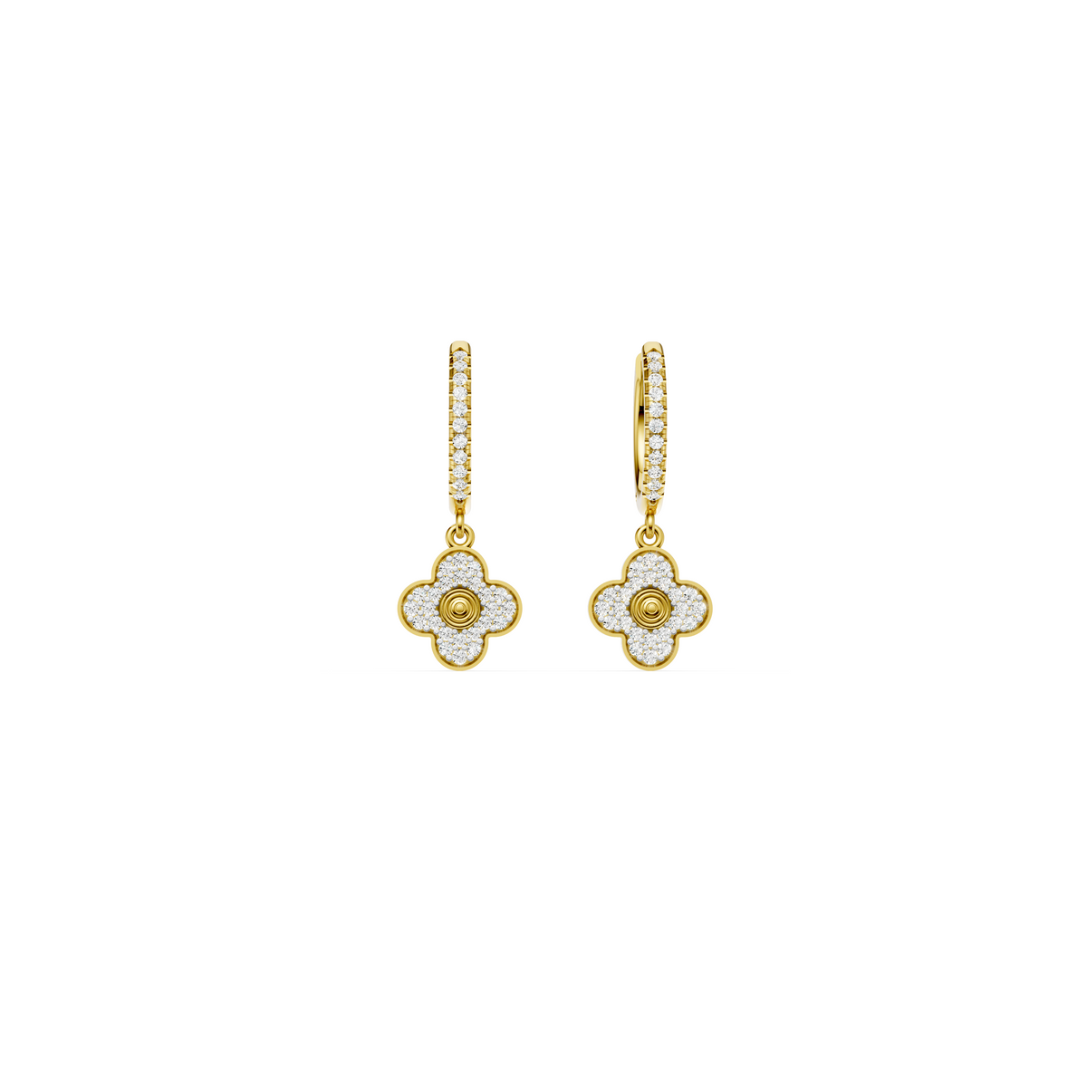 Diamond Alhambra Drop Earring
