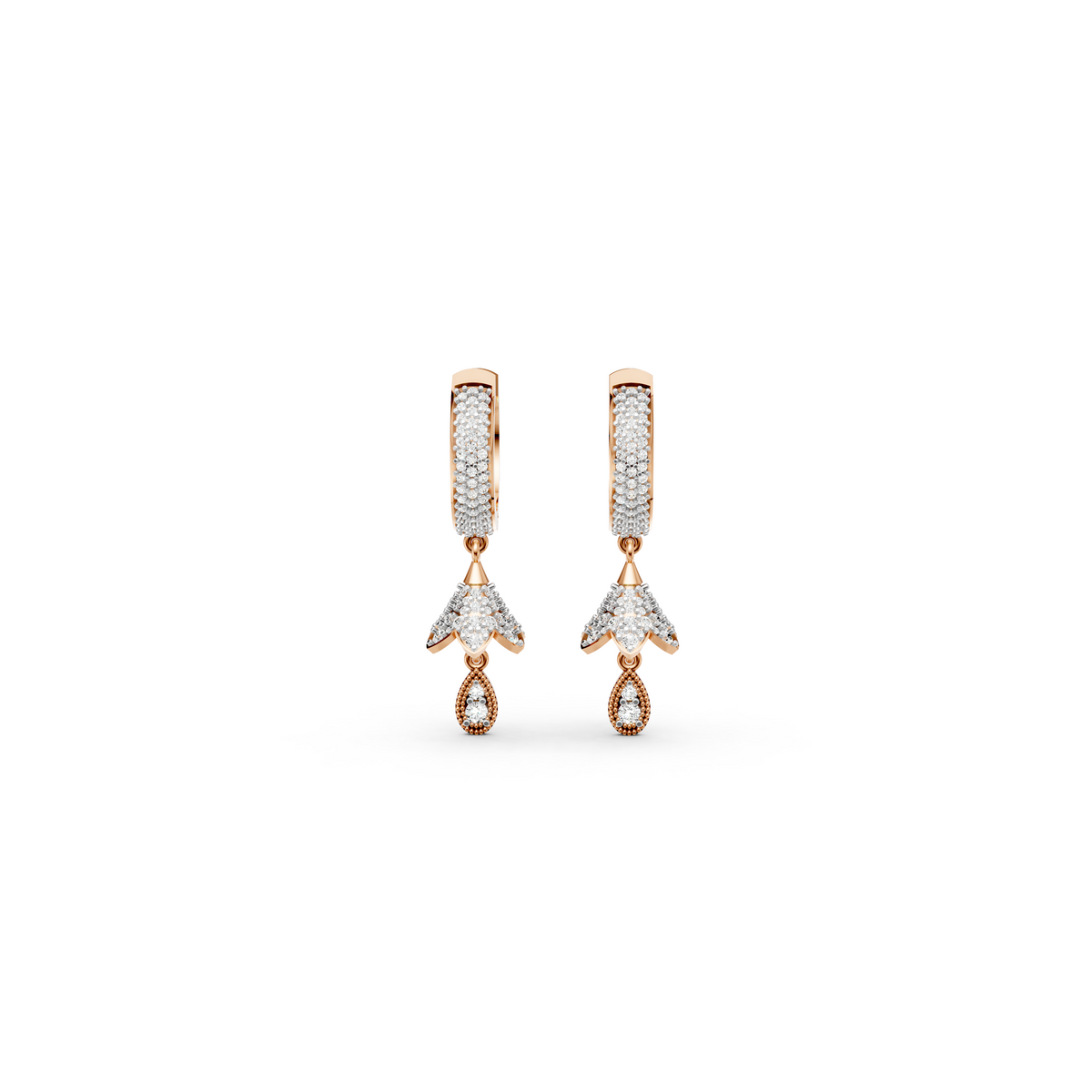 Pear Drop Diamond Jhummka