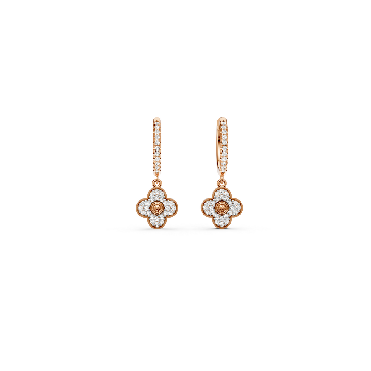 Diamond Alhambra Drop Earring