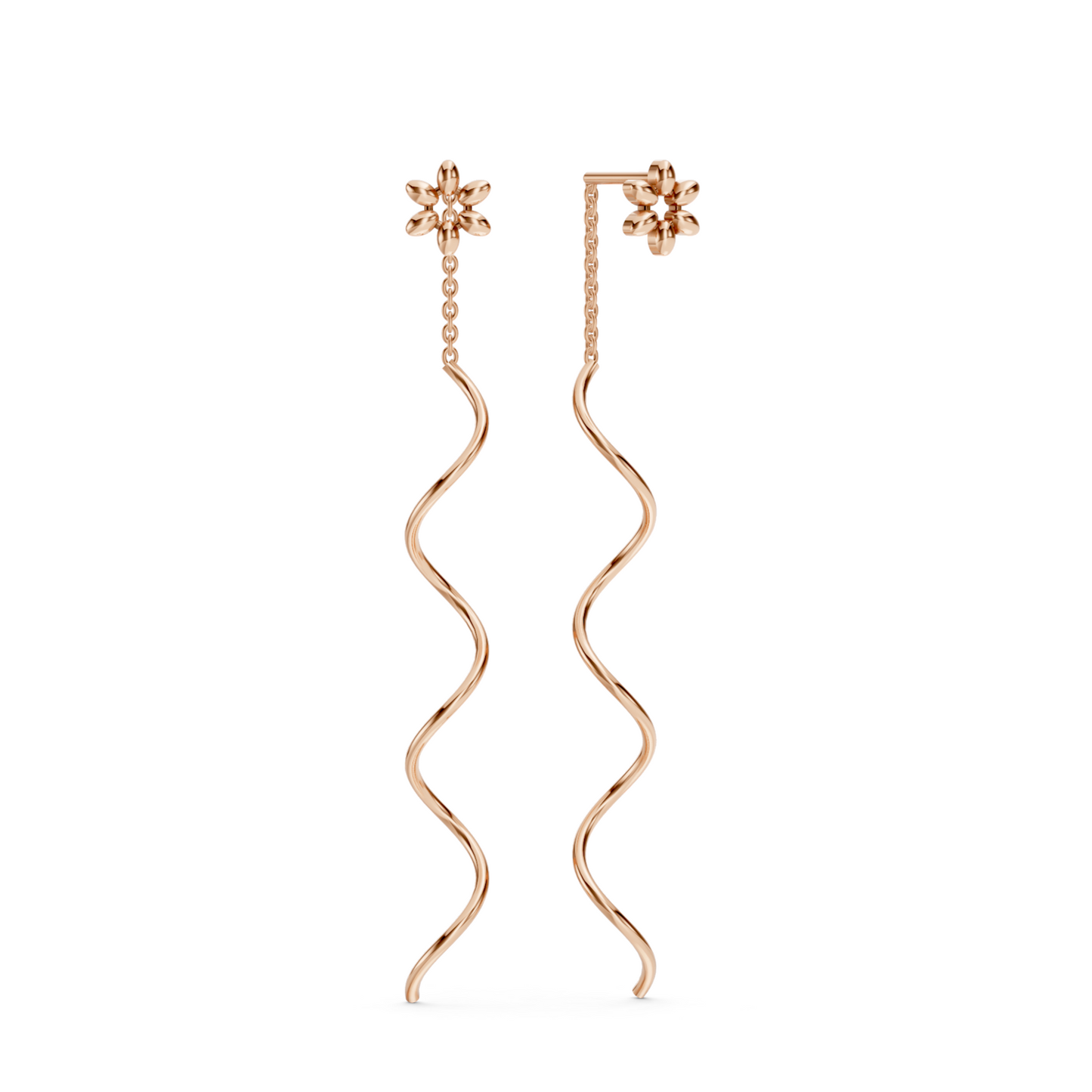 Flower Chain Earrings