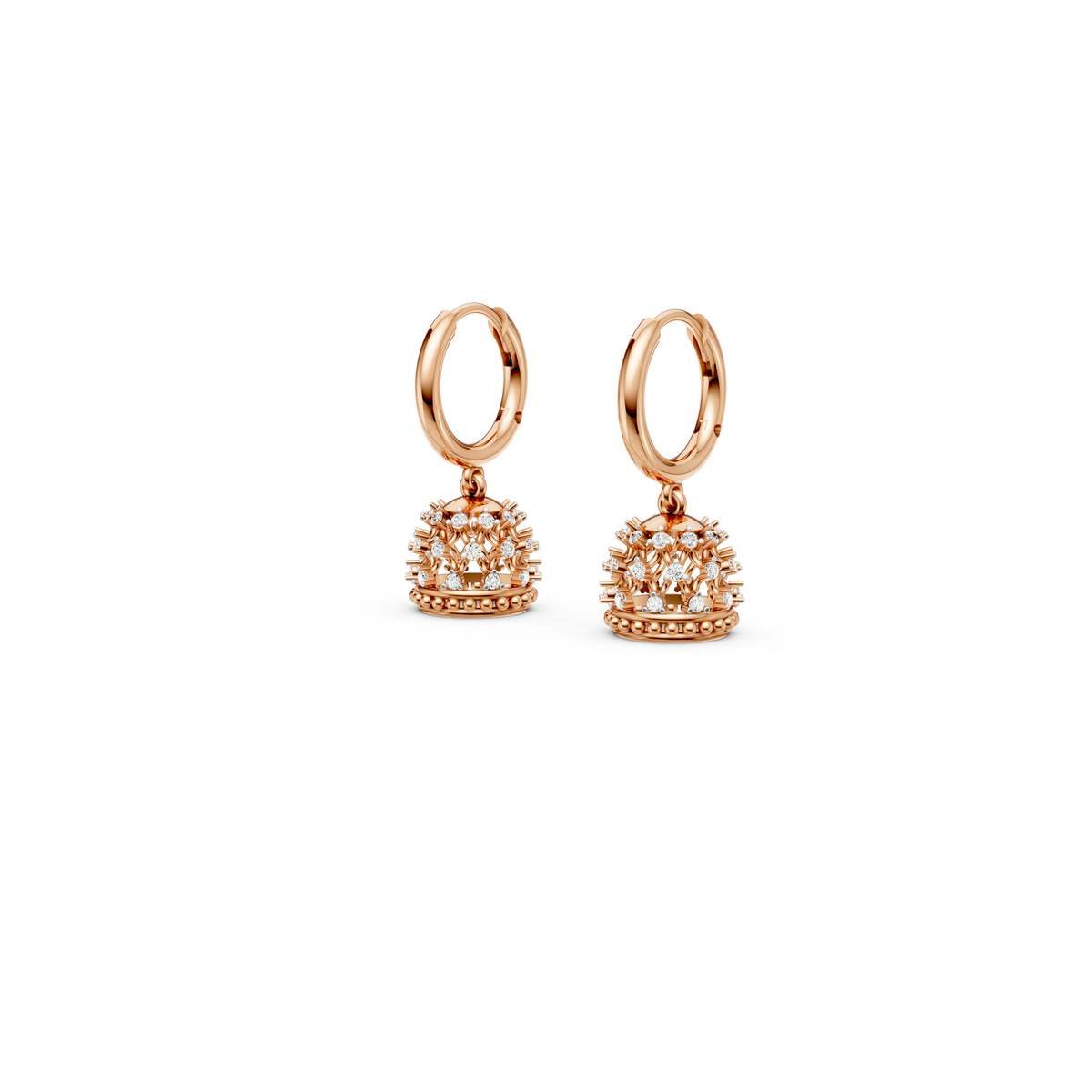 Mini Diamond Dangling Jhumka