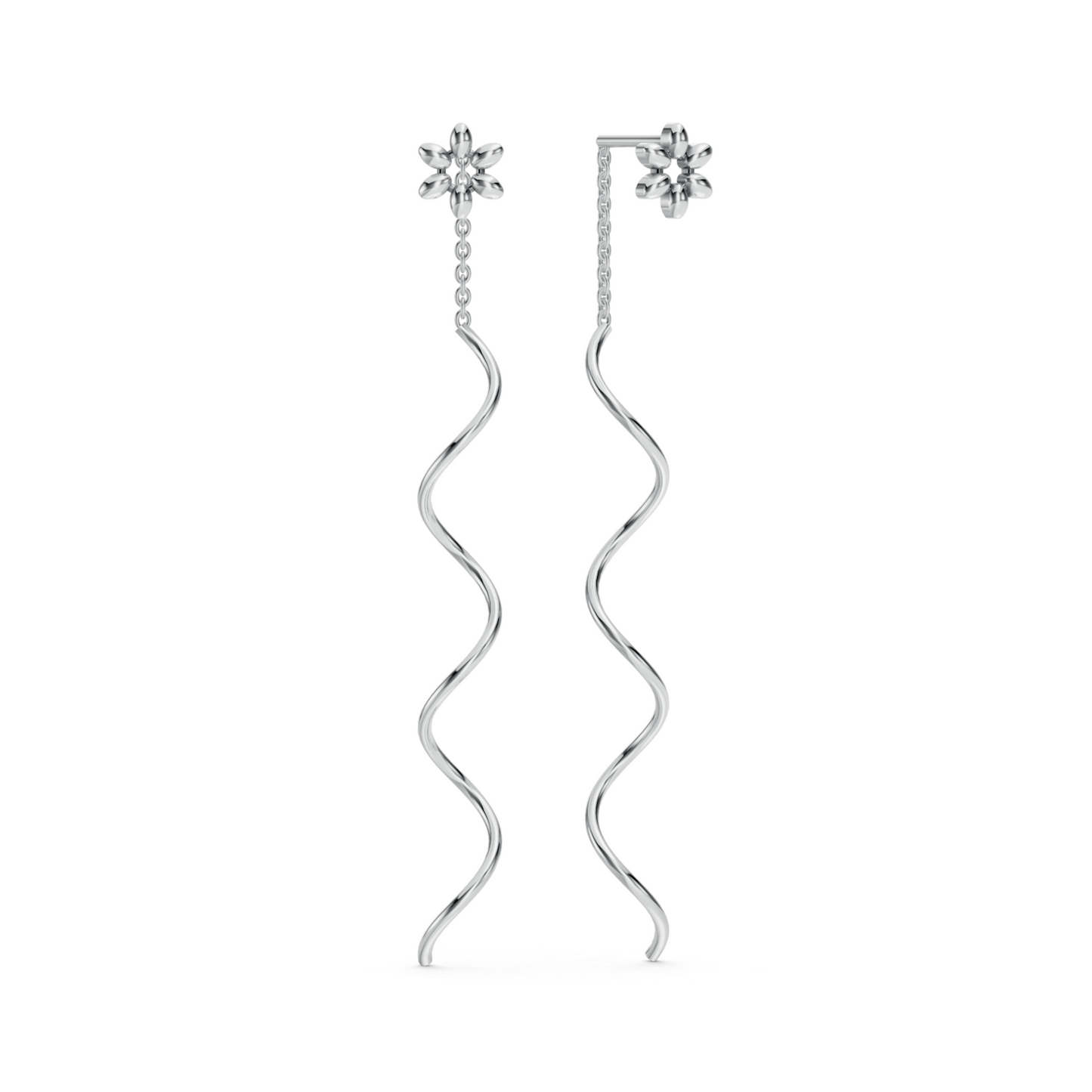 Flower Chain Earrings