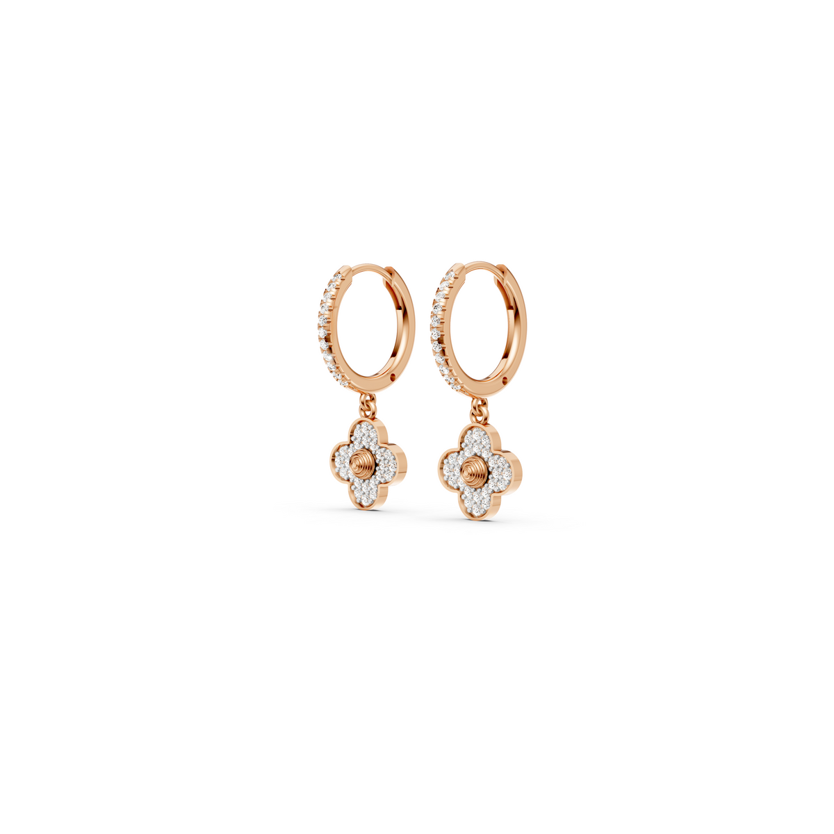 Diamond Alhambra Drop Earring