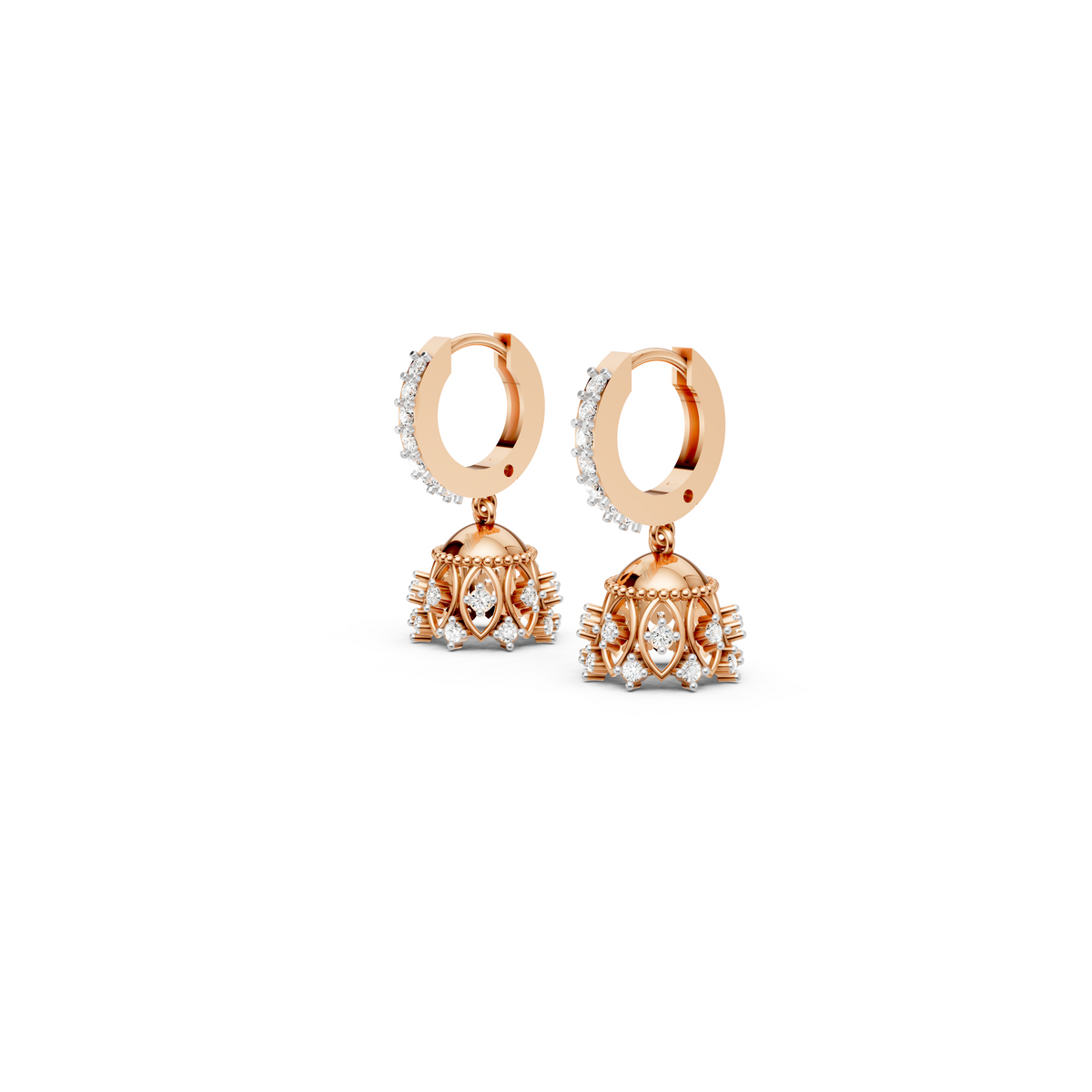 Diamond Hoop Mini Jhumka