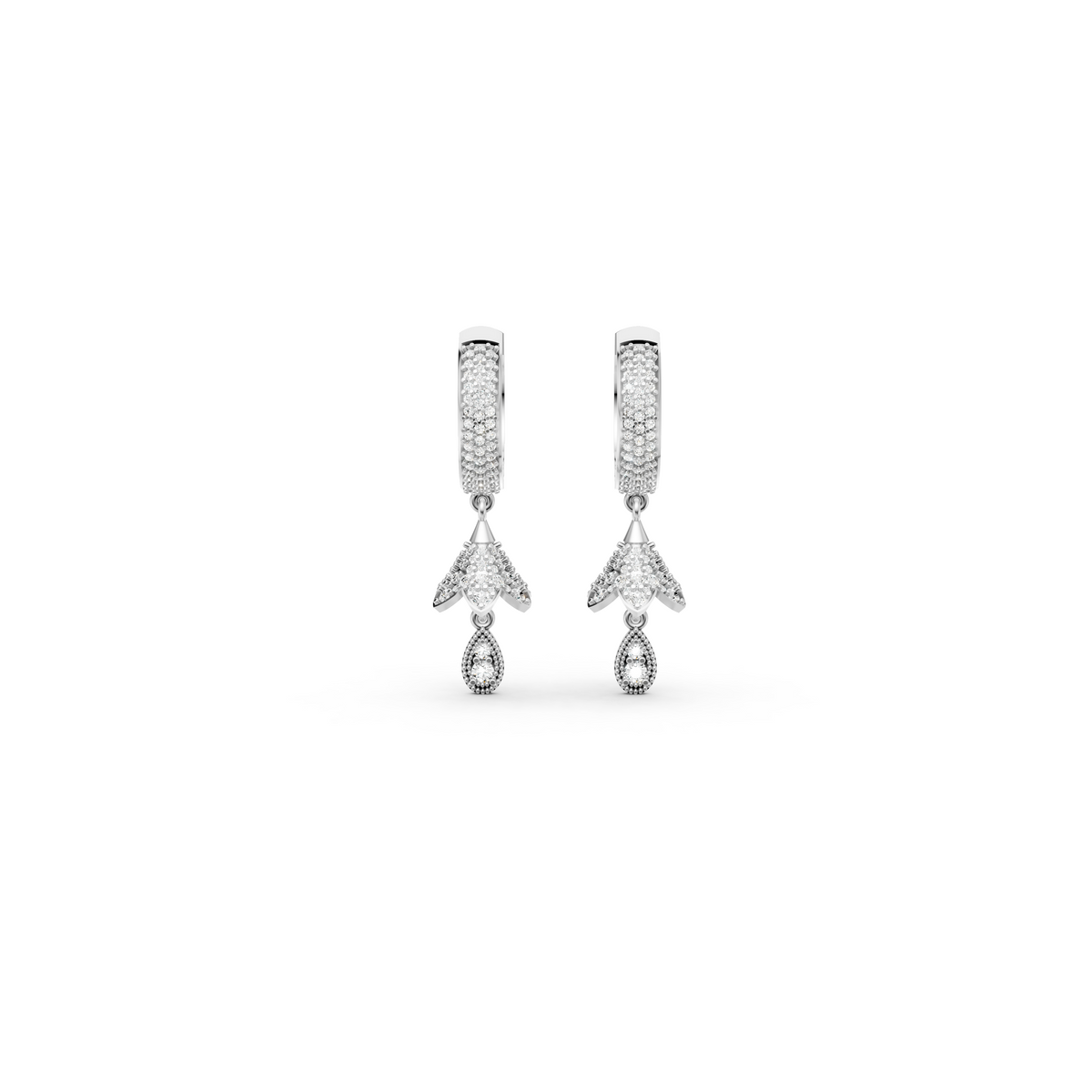 Pear Drop Diamond Jhummka