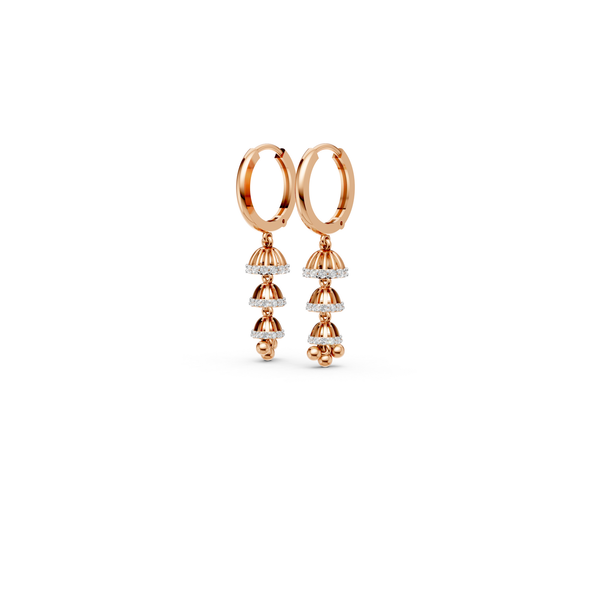 Three Layer Mini Jhumka