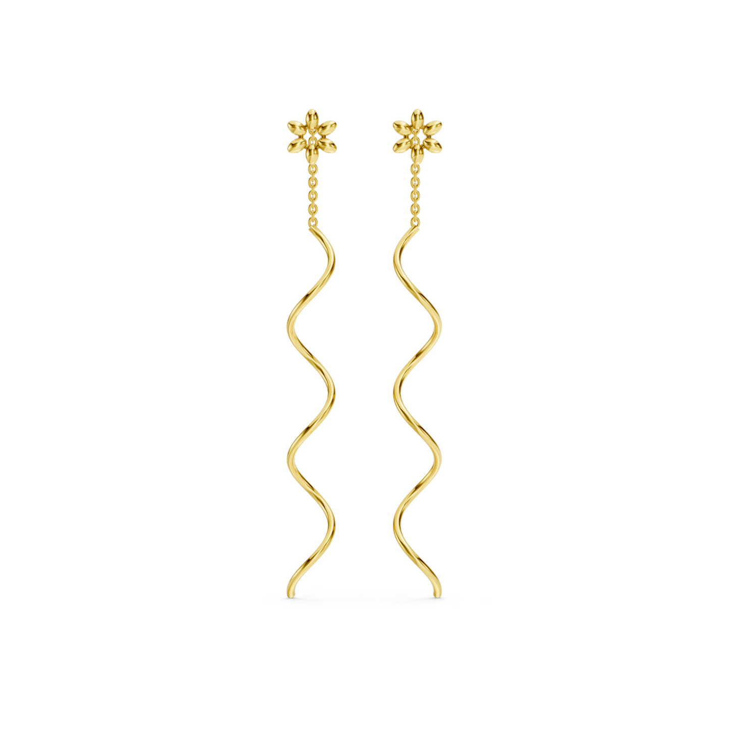 Flower Chain Earrings