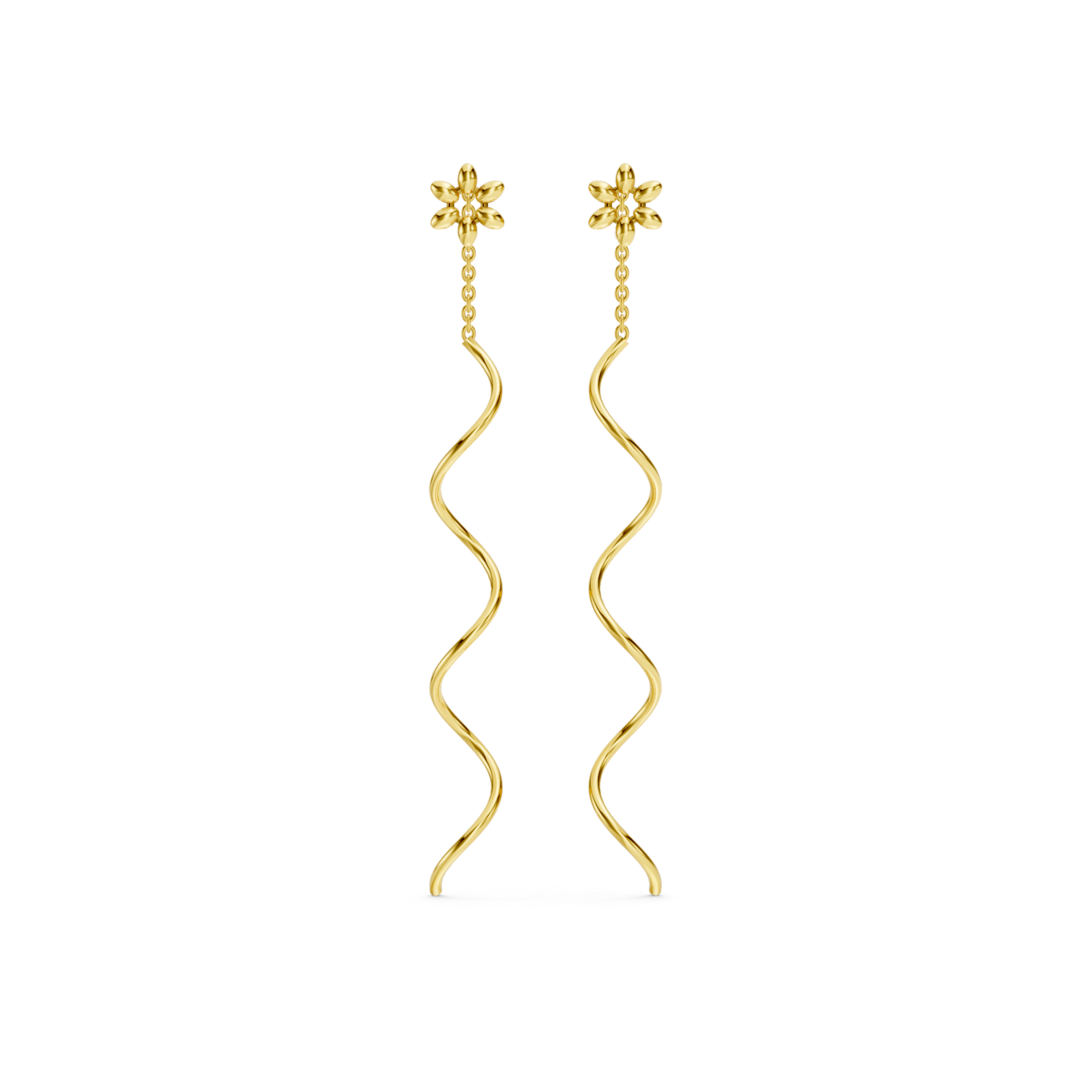 Flower Chain Earrings
