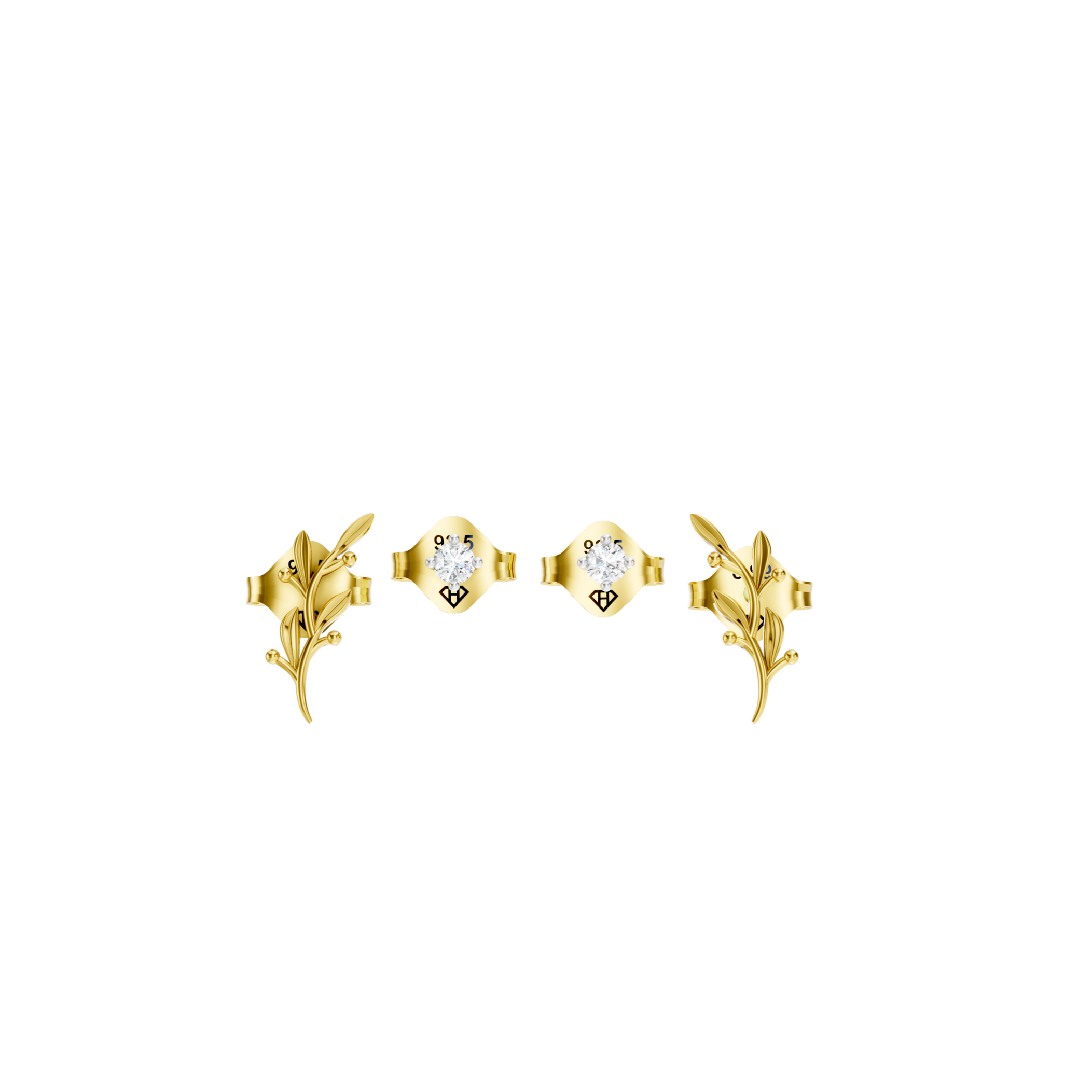 Leaf Stud Earrings