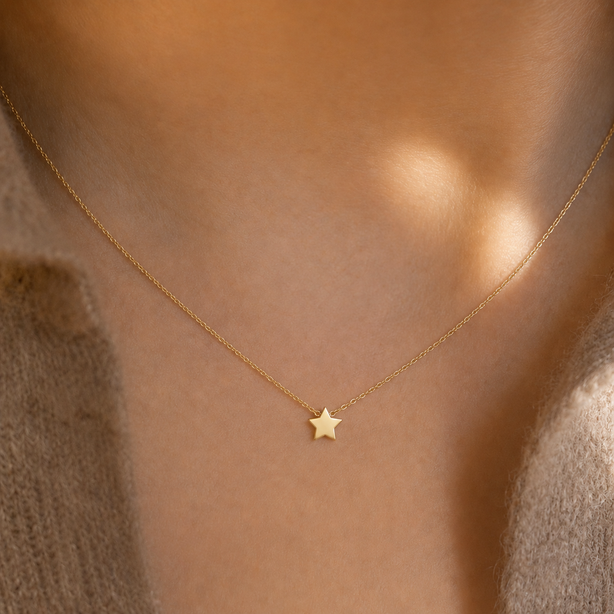 Solid Star Necklace