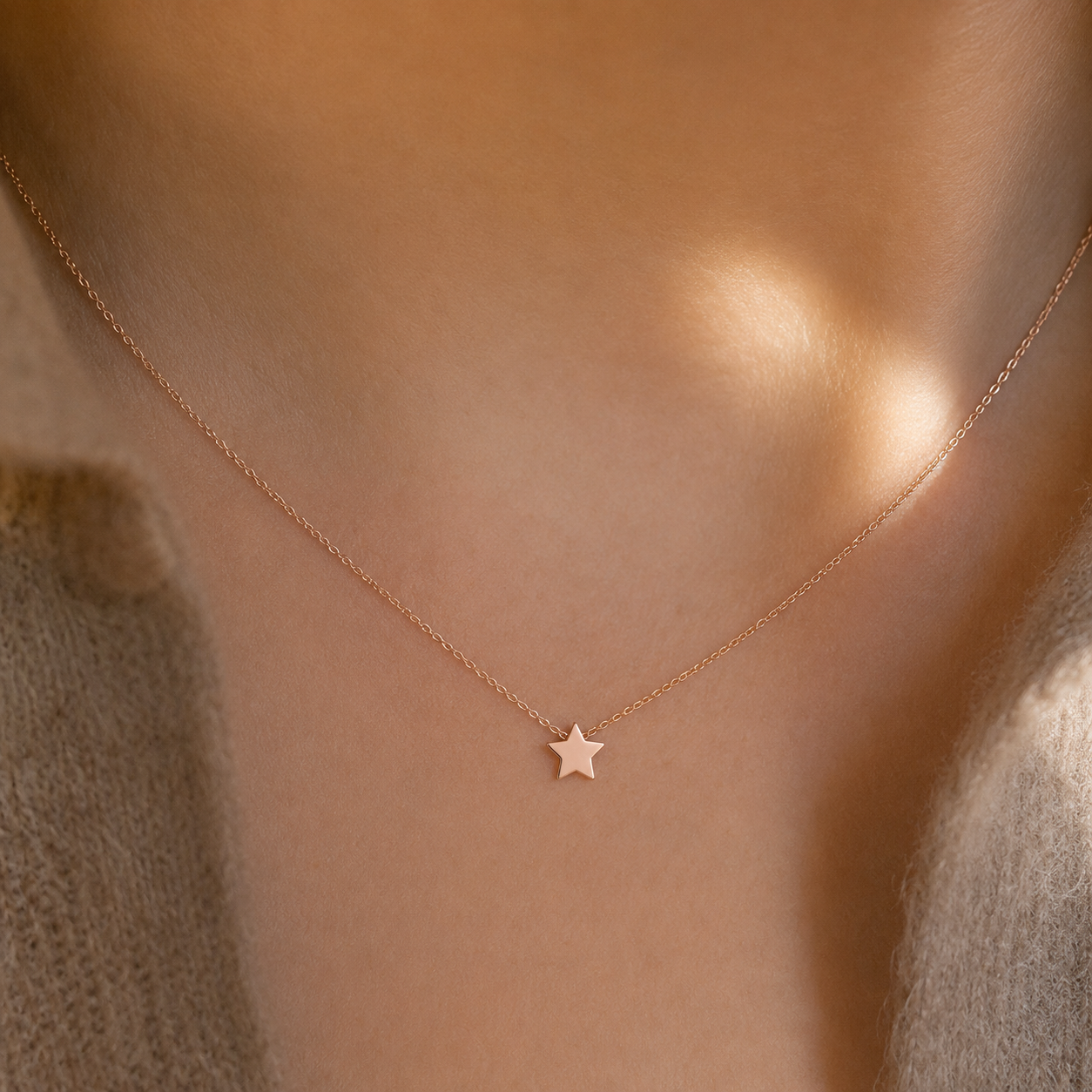 Solid Star Necklace