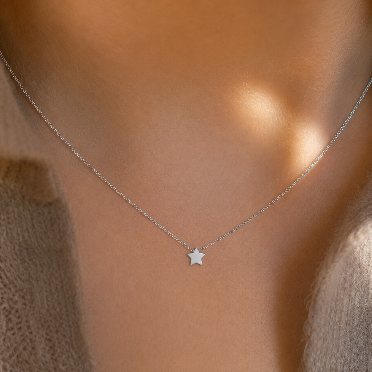 Solid Star Necklace